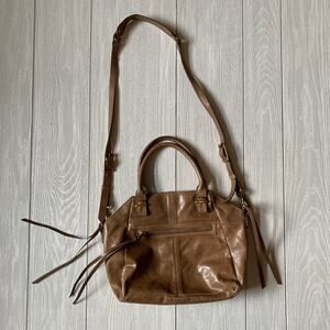 Elliott Luca Women's Brown Leather Boho Bohemian Shoulder Bag